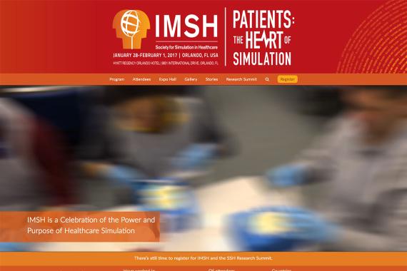 Screen Shot of IMSH Website