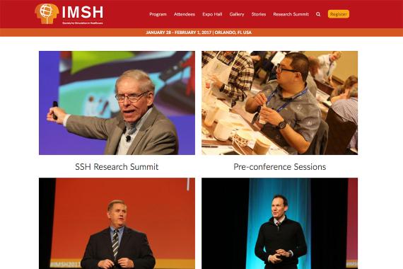 Screen Shot of IMSH Website
